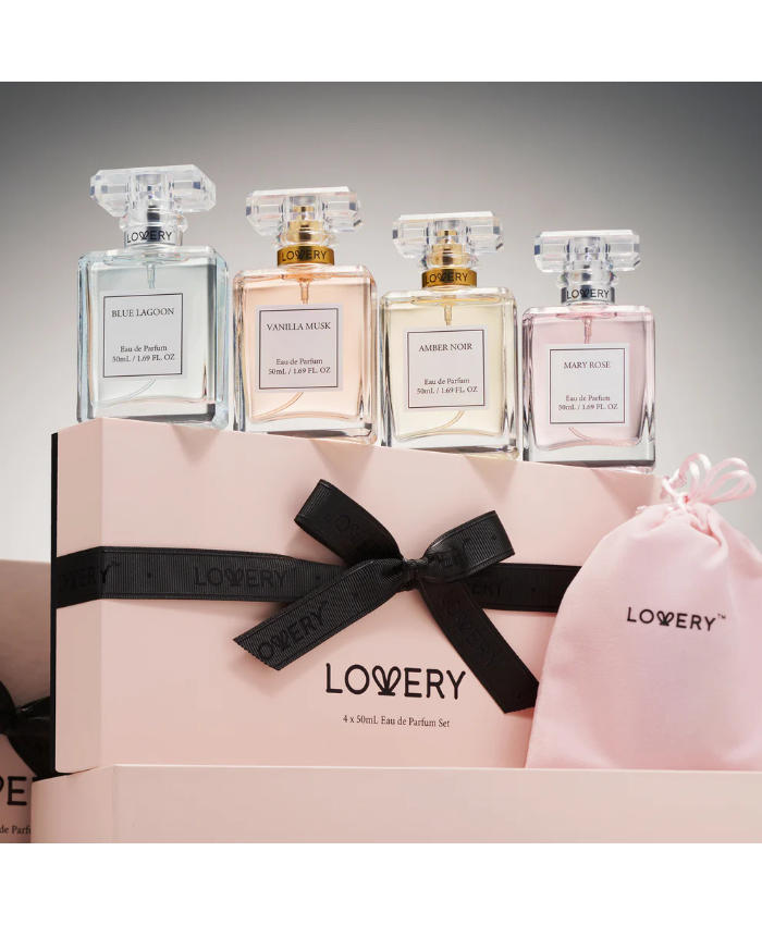 Perfume Set for Women - 4pc Floral Parfum Sampler Gifts