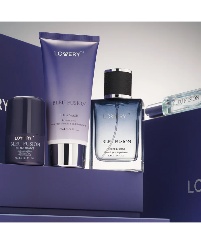 Bleu Fusion Bath and Body Care - 4pc Mens Gift Set