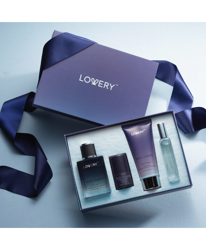 Bleu Fusion Bath and Body Care - 4pc Mens Gift Set