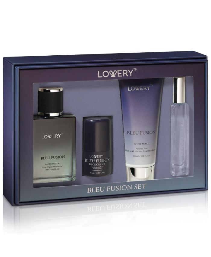 Bleu Fusion Bath And Body Care - 4pc Mens Gift Set