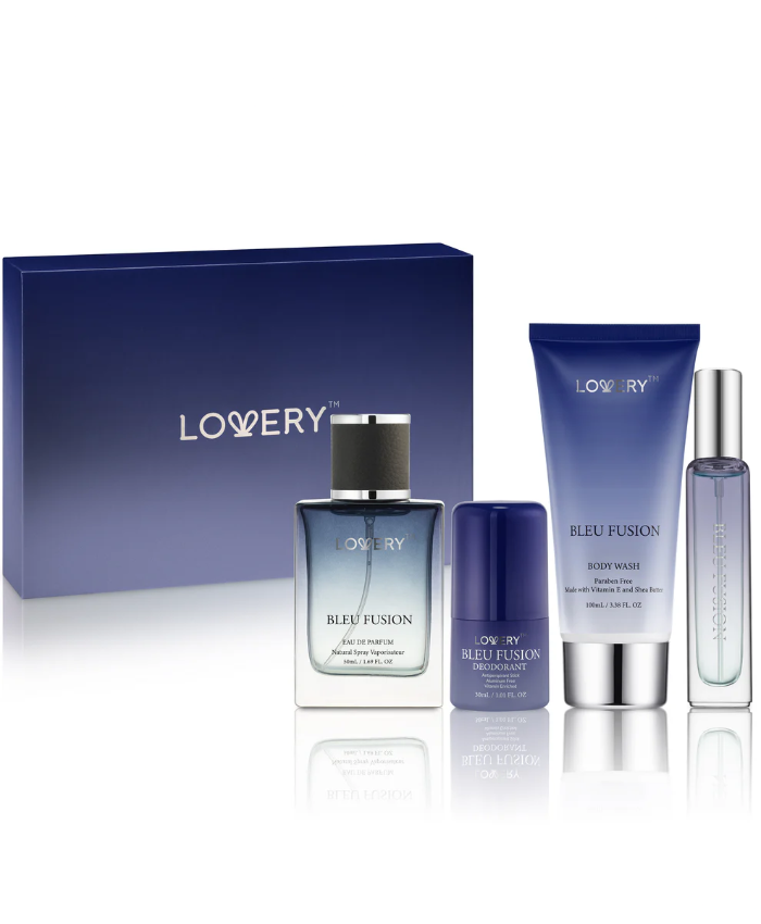 Bleu Fusion Bath And Body Care - 4pc Mens Gift Set