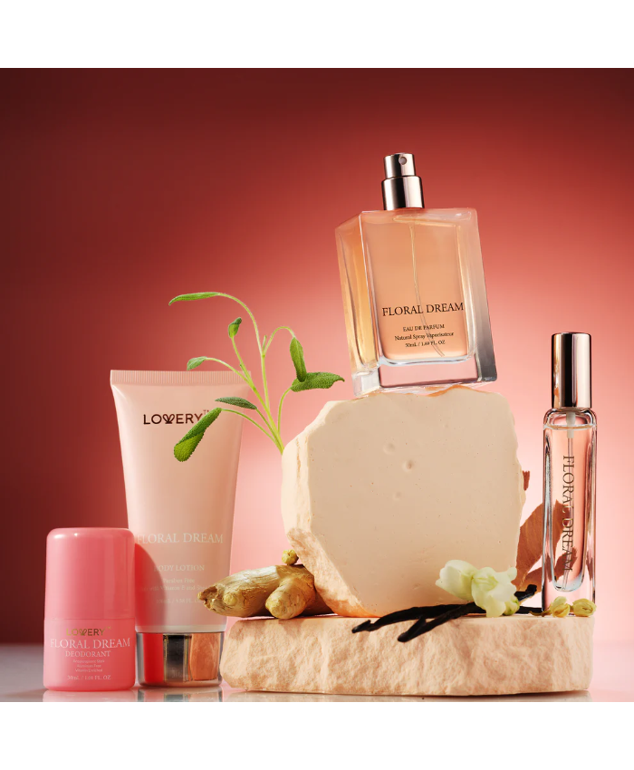 Floral Dream Bath and Body Care - 4pc Womens Gift Set