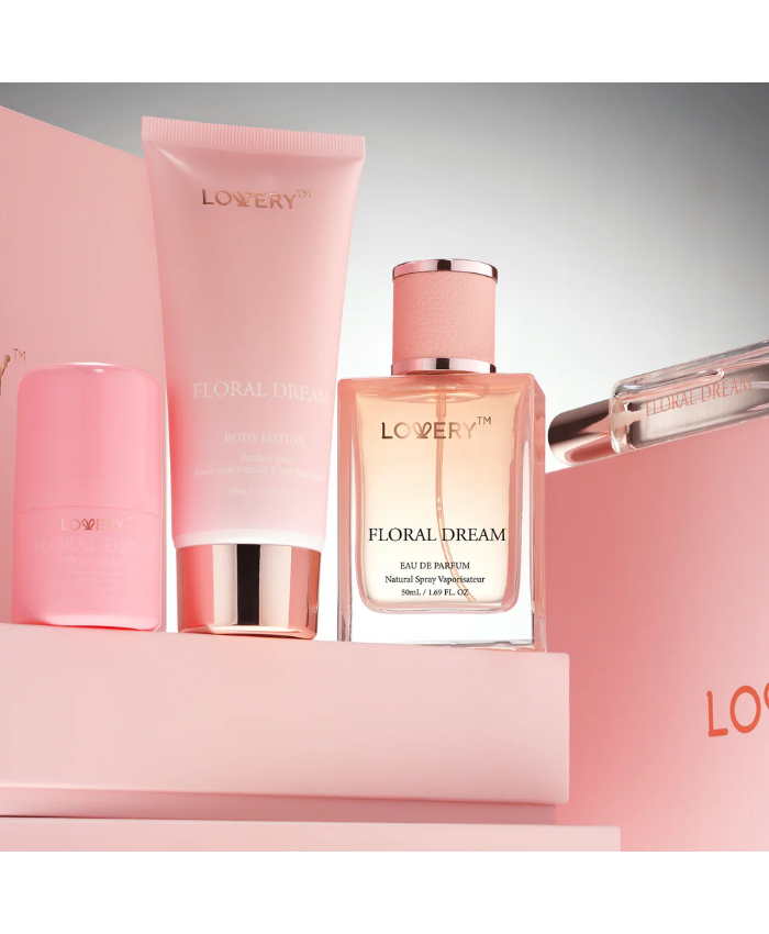 Floral Dream Bath and Body Care - 4pc Womens Gift Set