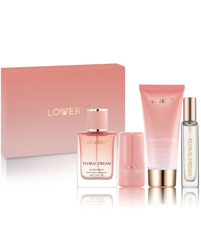 Floral Dream Bath And Body Care - 4pc Womens Gift Set