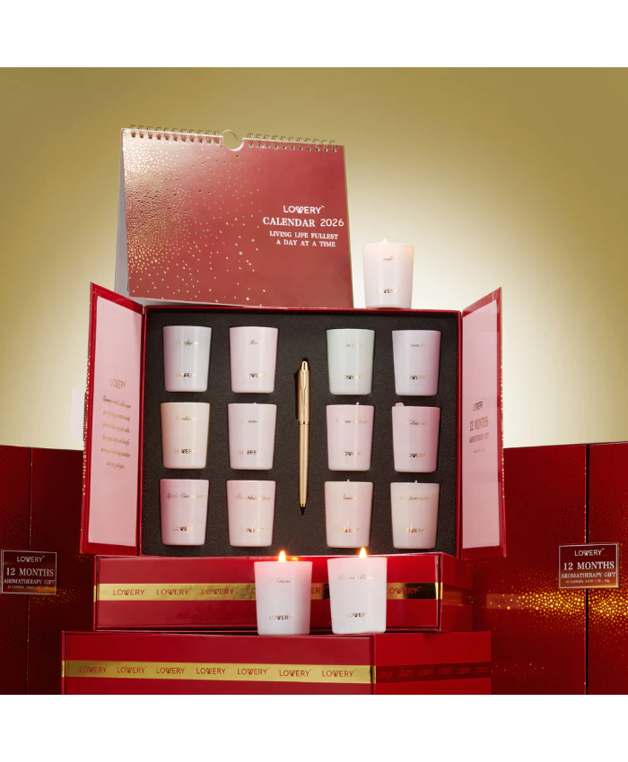 2025 Advent Calendar Candle Gifts - 12pc Aromatherapy Scented Candles, Pen & Calendar