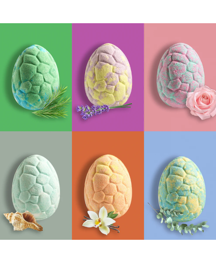 Dinosaur Egg Bath Bombs - 12pc Gift Toys With Dino Surprises Inside