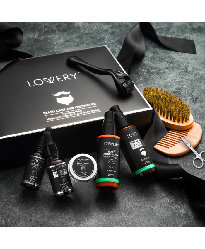 Beard Grooming And Growth Kit, 12Pc Mens Beard Care Trimmer Kit