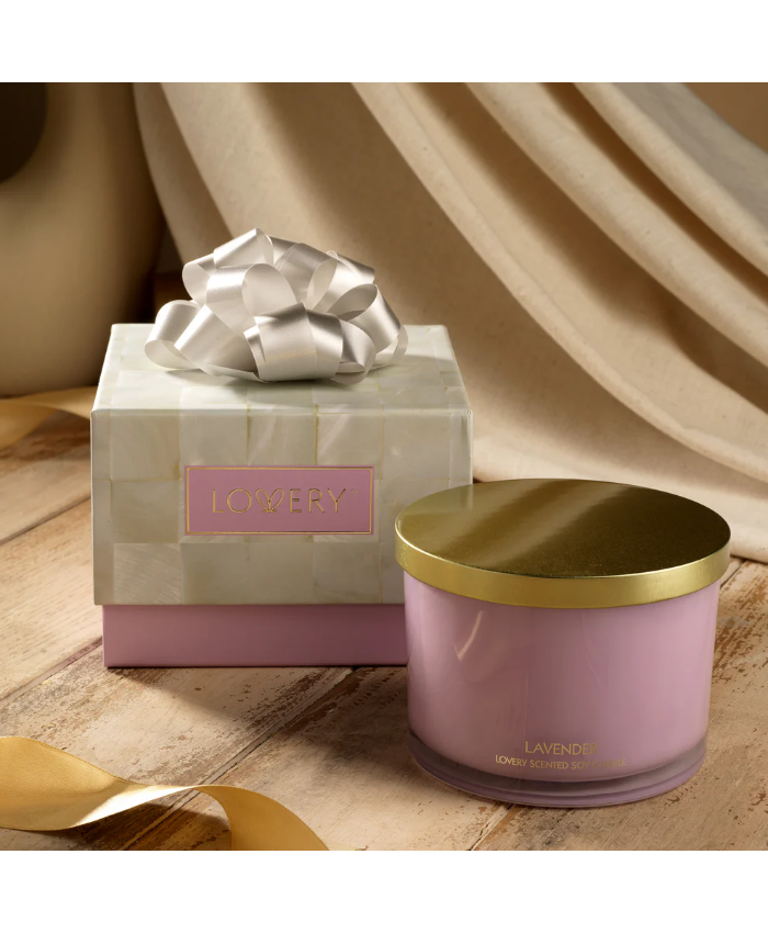Lavender 3 Wick Candles - 13oz Soy Wax Home Candle