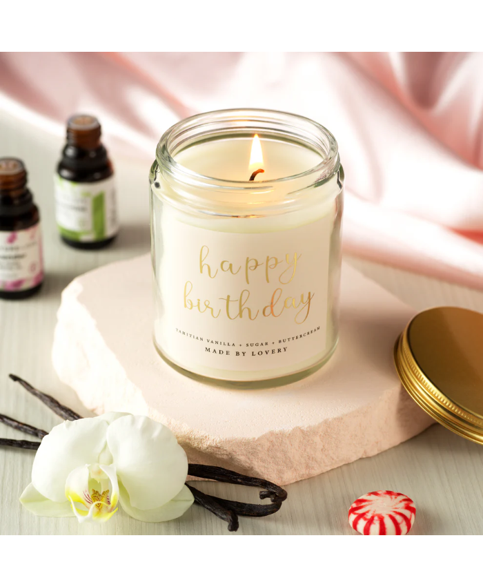 Birthday Gifts For Women - 3pc Bday Candle With Necklace & Pouch