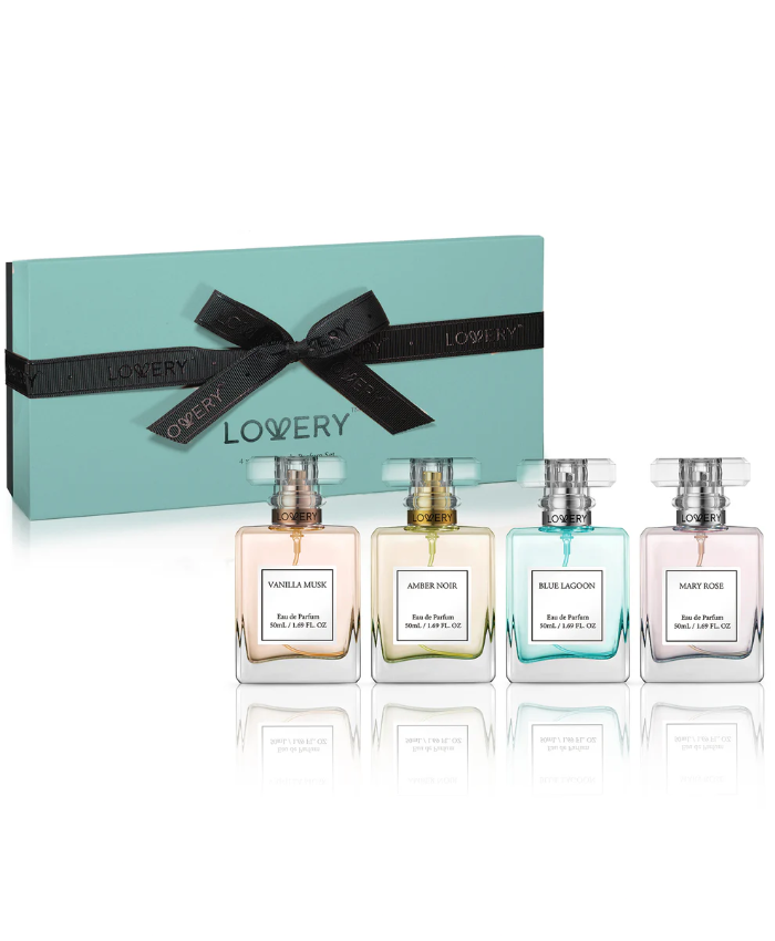 Perfume Set For Women - 4pc Floral Parfum Sampler Gifts - Made In USA
