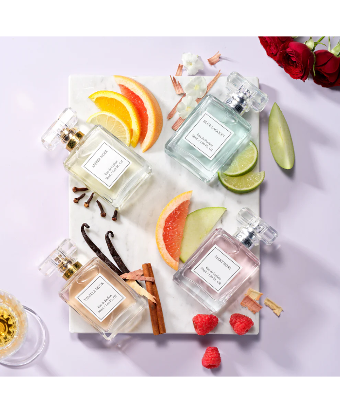 Perfume Set for Women - 4pc Floral Parfum Sampler Gifts - Made in USA