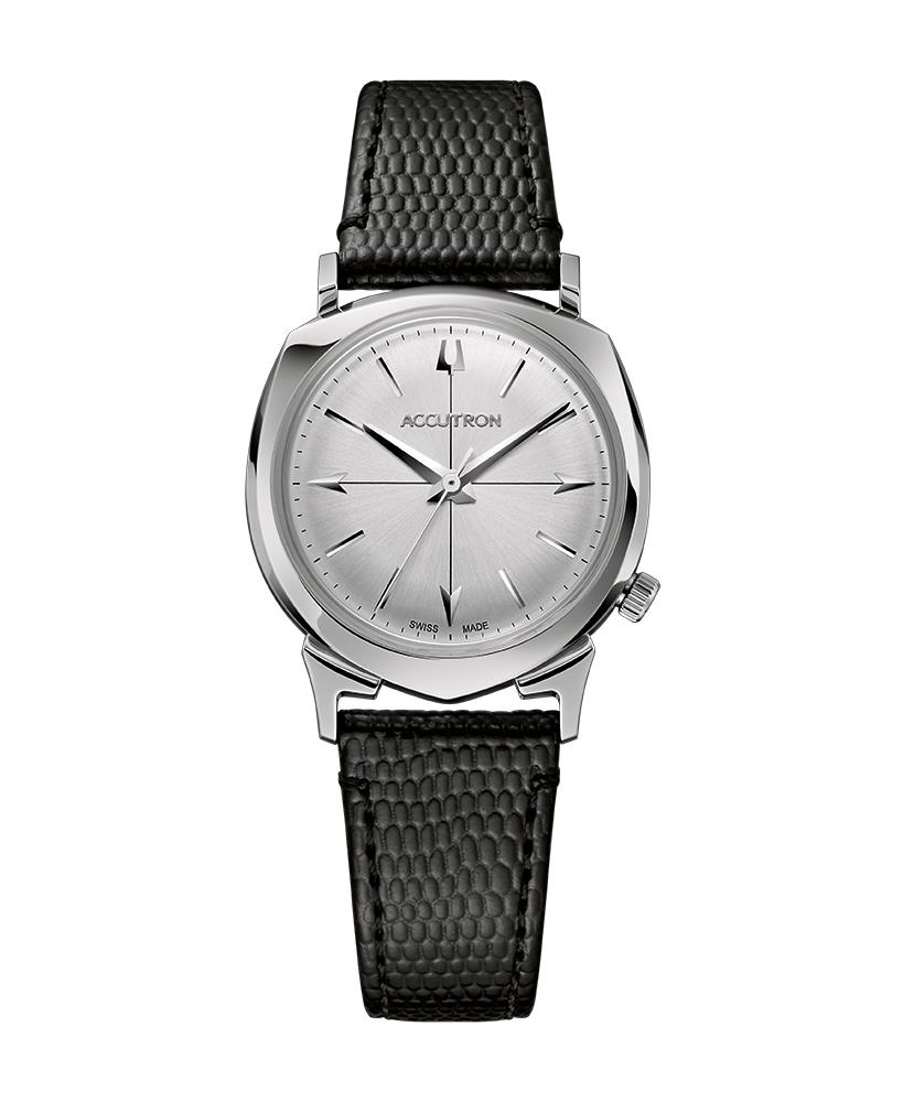 Legacy Collection Automatic Watch, Black Lizard-Embossed Strap