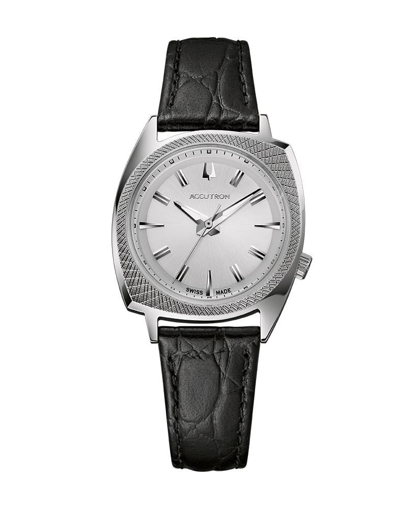 Legacy Collection Automatic Watch, Black Croco-Embossed Strap
