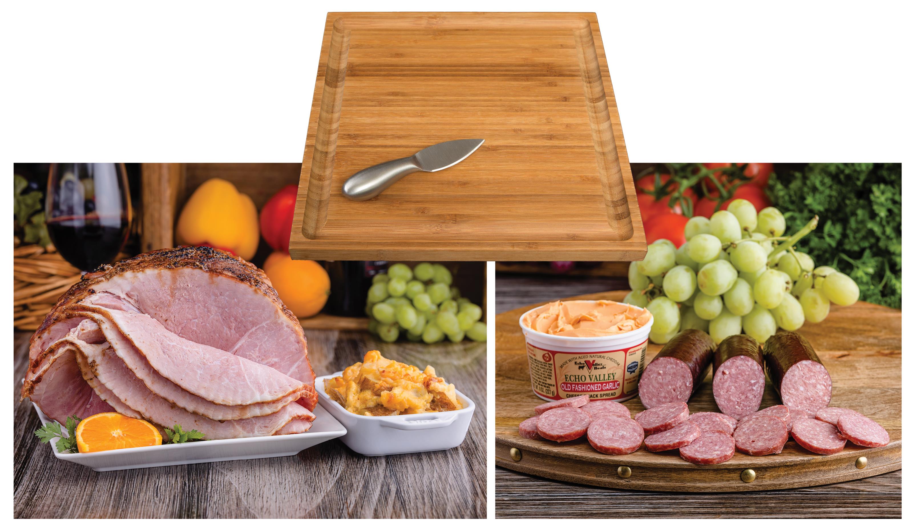 Spiral Ham & Sausage Platter W/Au Gratin Potatoes
