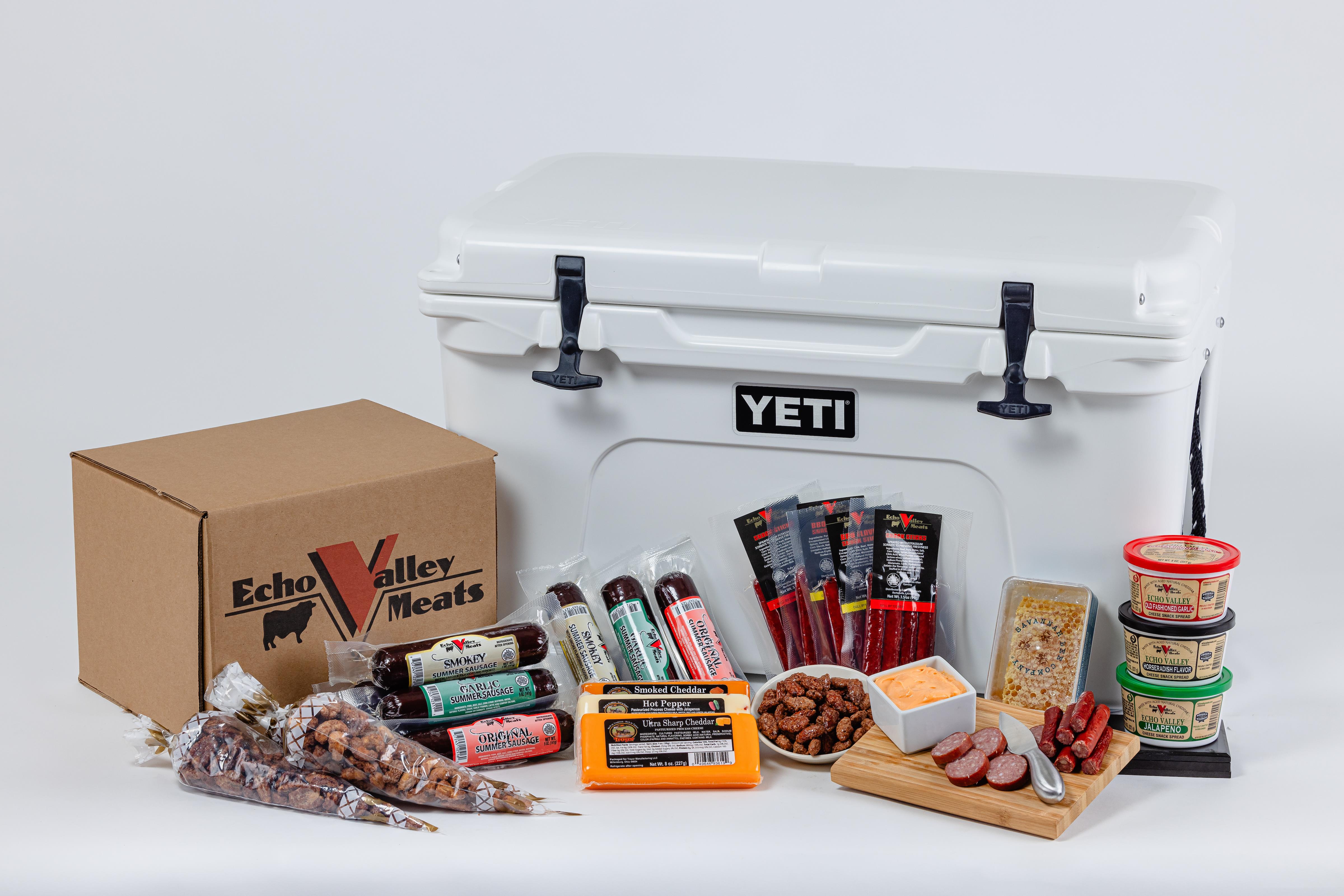 23-Piece Gift Set W/Yeti Tundra 45 Hard Cooler - White