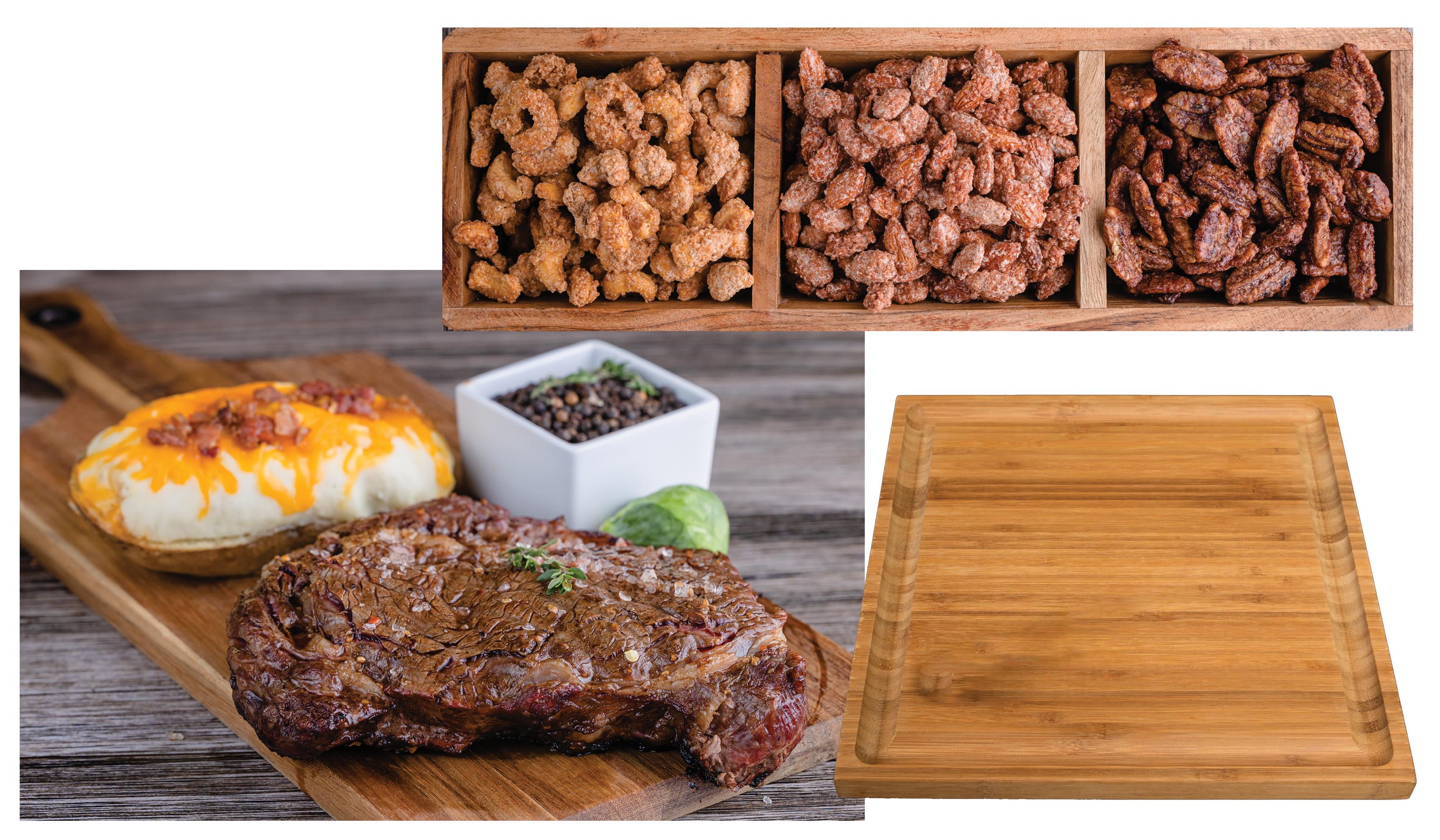 Ribeye & Twice Baked Potato W/Nut Trio