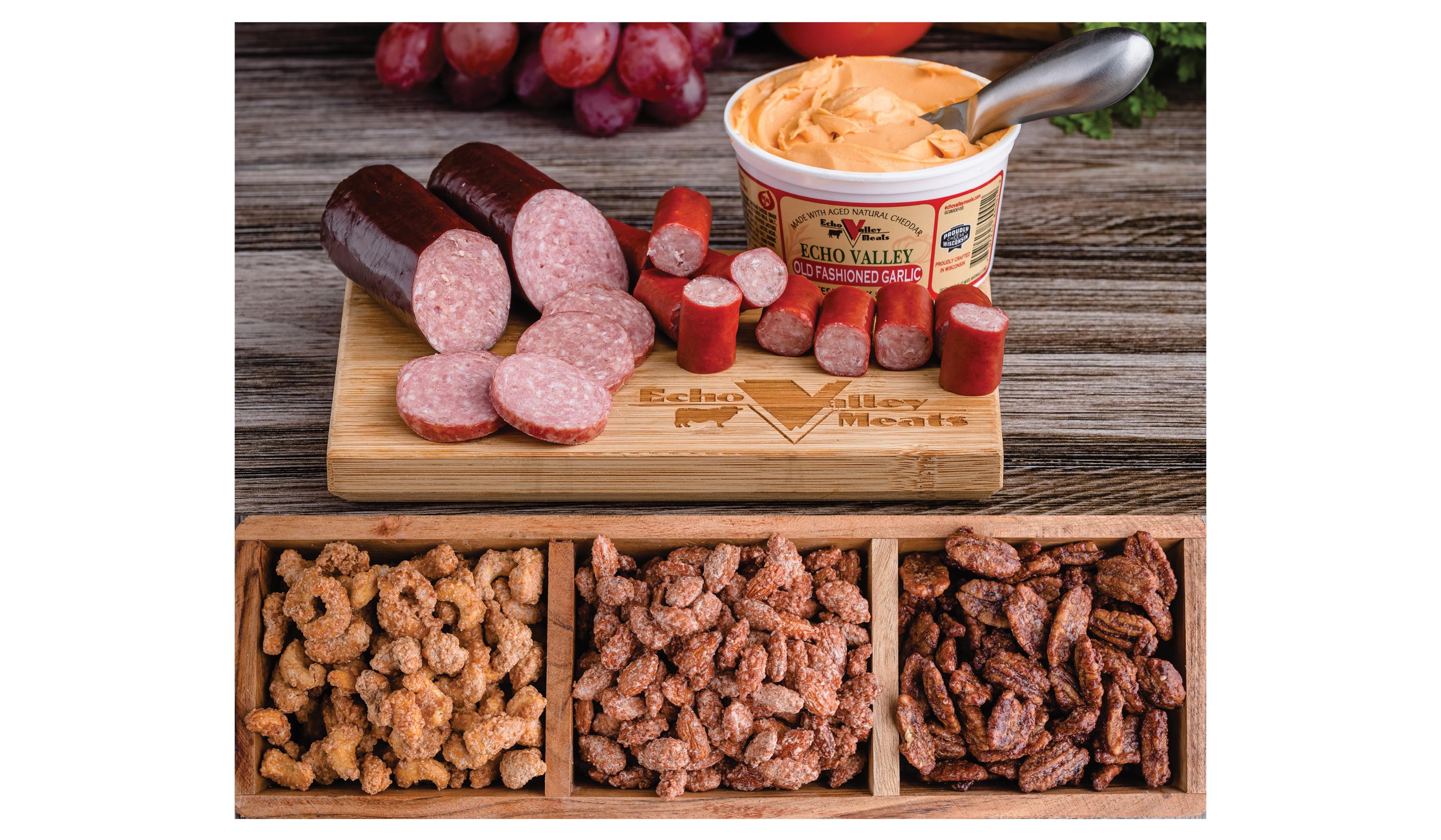 Sausage & Cheese W/Snack Sticks & Nut Trio
