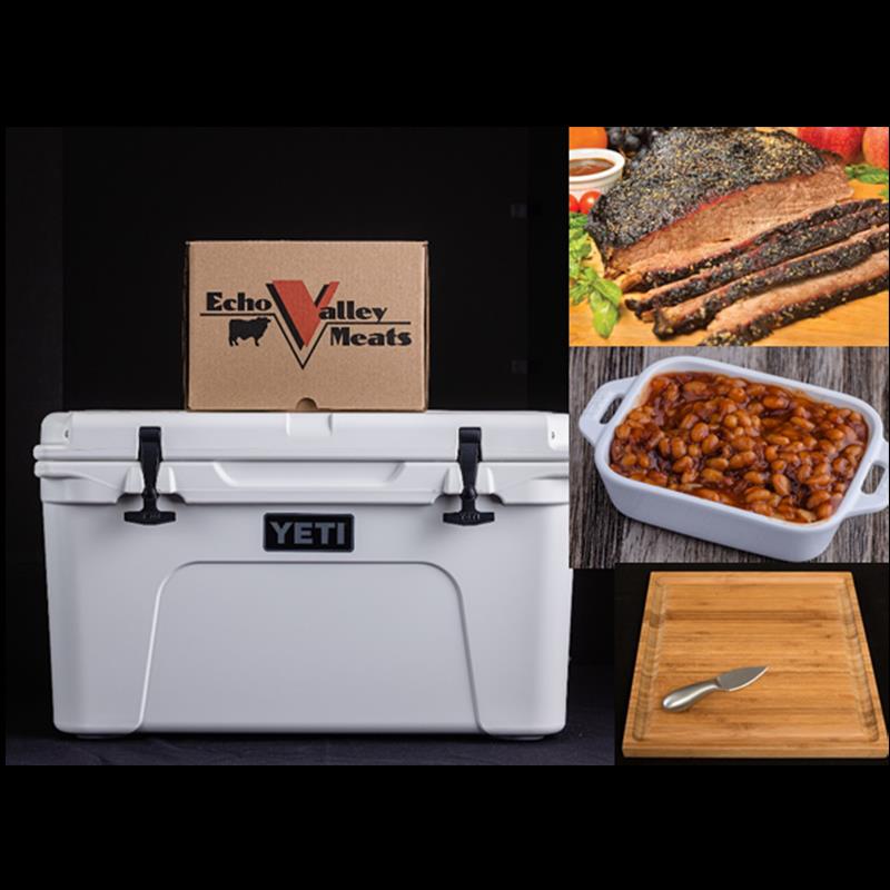 Brisket & Baked Beans W/Yeti Tundra 45 Hard Cooler