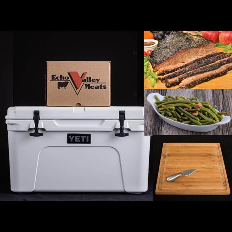 Brisket & Green Beans W/Yeti Tundra 45 Hard Cooler