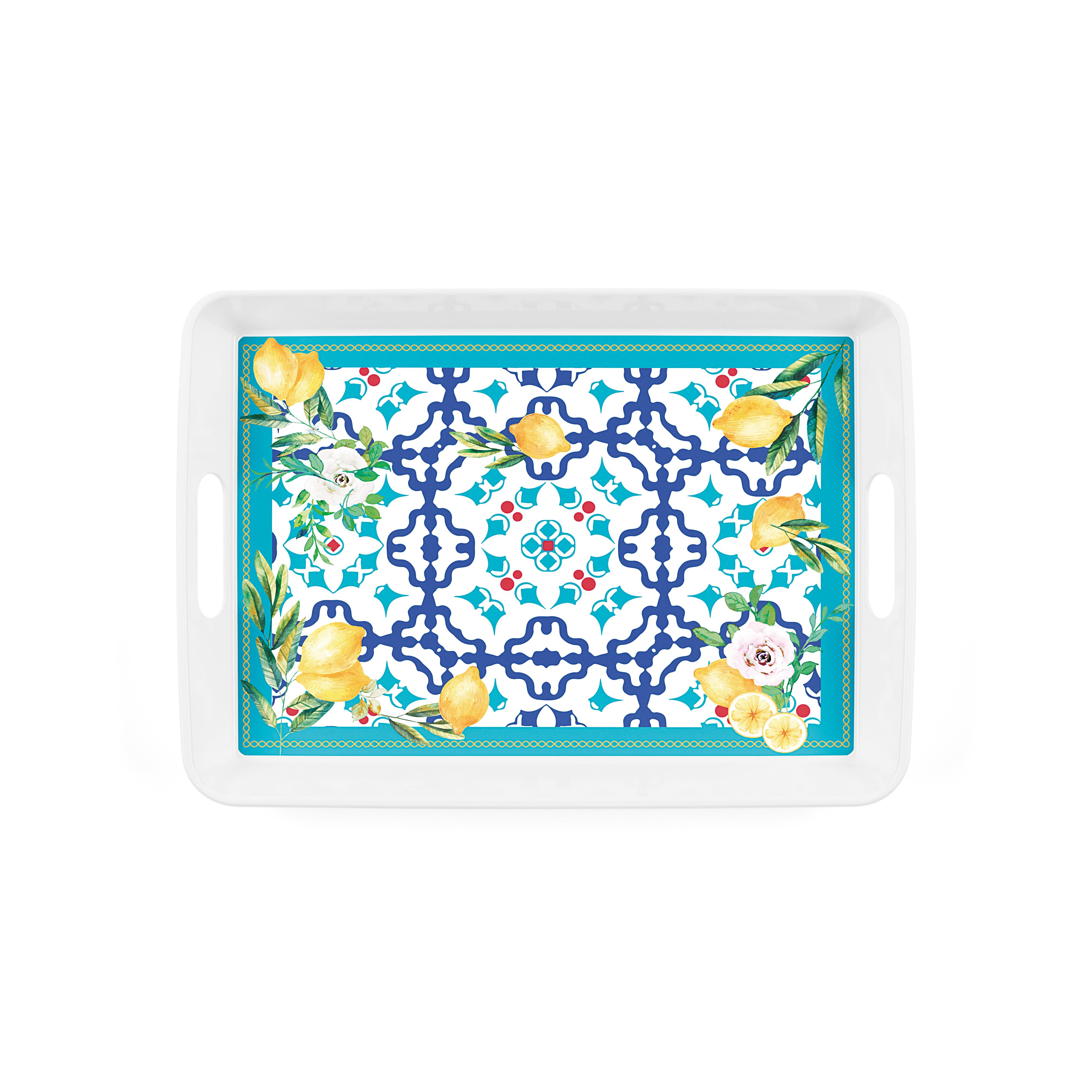 Table Decor - Rectangular Tray With Handles