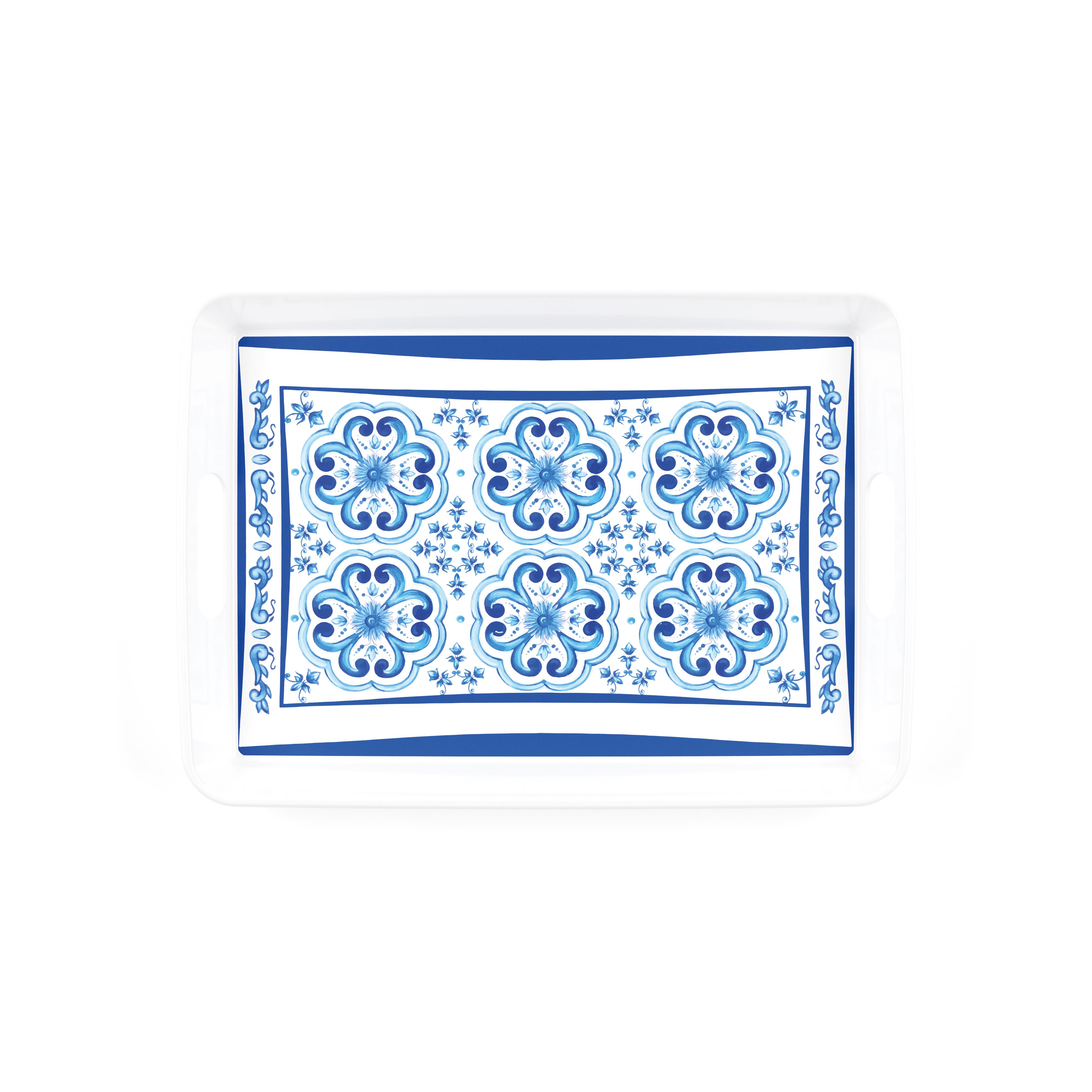Table Decor - Rectangular Tray With Handles