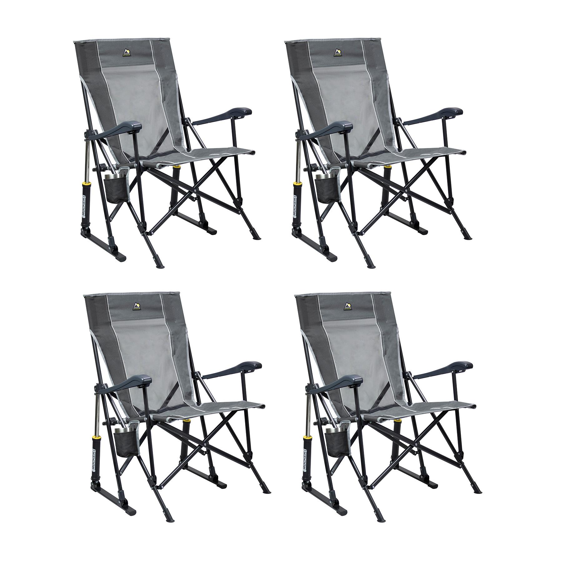 Roadtrip Rocker W/Carry Bag - Mercury Gray (Set Of 4)