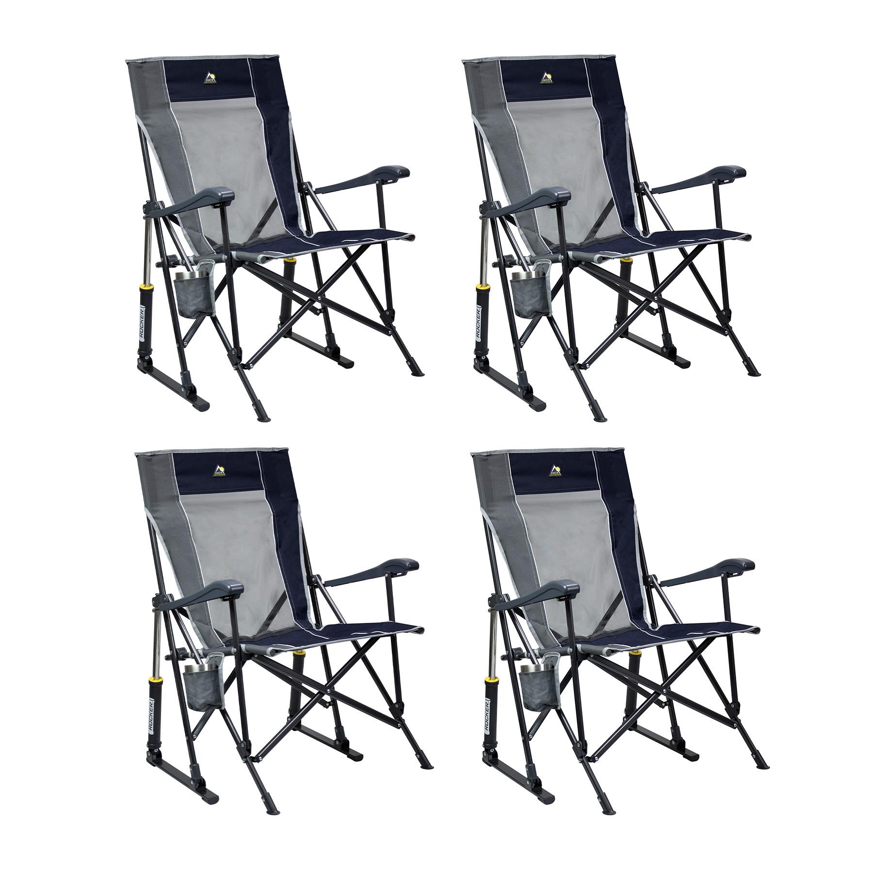 Roadtrip Rocker W/Carry Bag - Indigo Blue (Set Of 4)