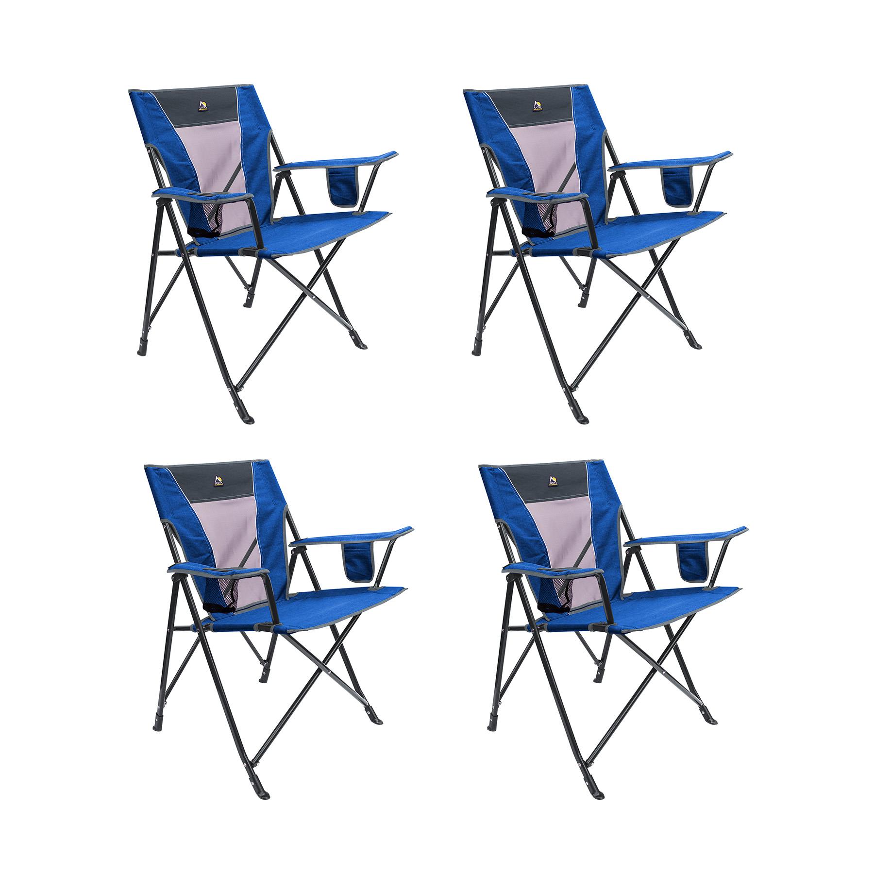 Comfort Quad Chair W/Carry Bag - Heathered Royal (Set Of 4)
