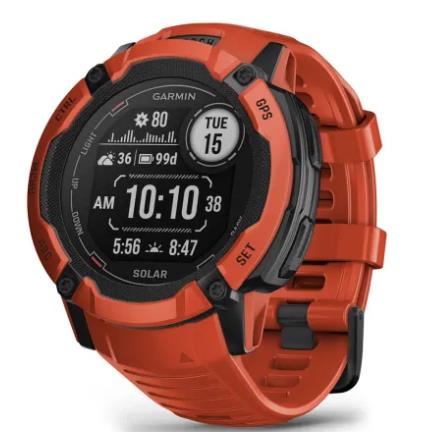 Instinct 2X Solar, Flame Red