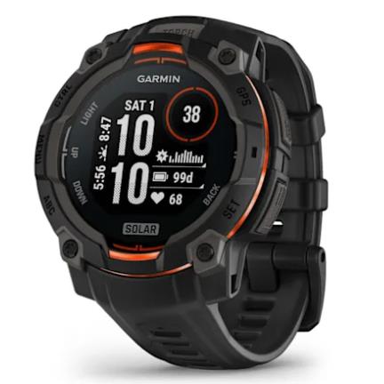 Instinct 3 – 45 Mm, Solar - Black With Black Band