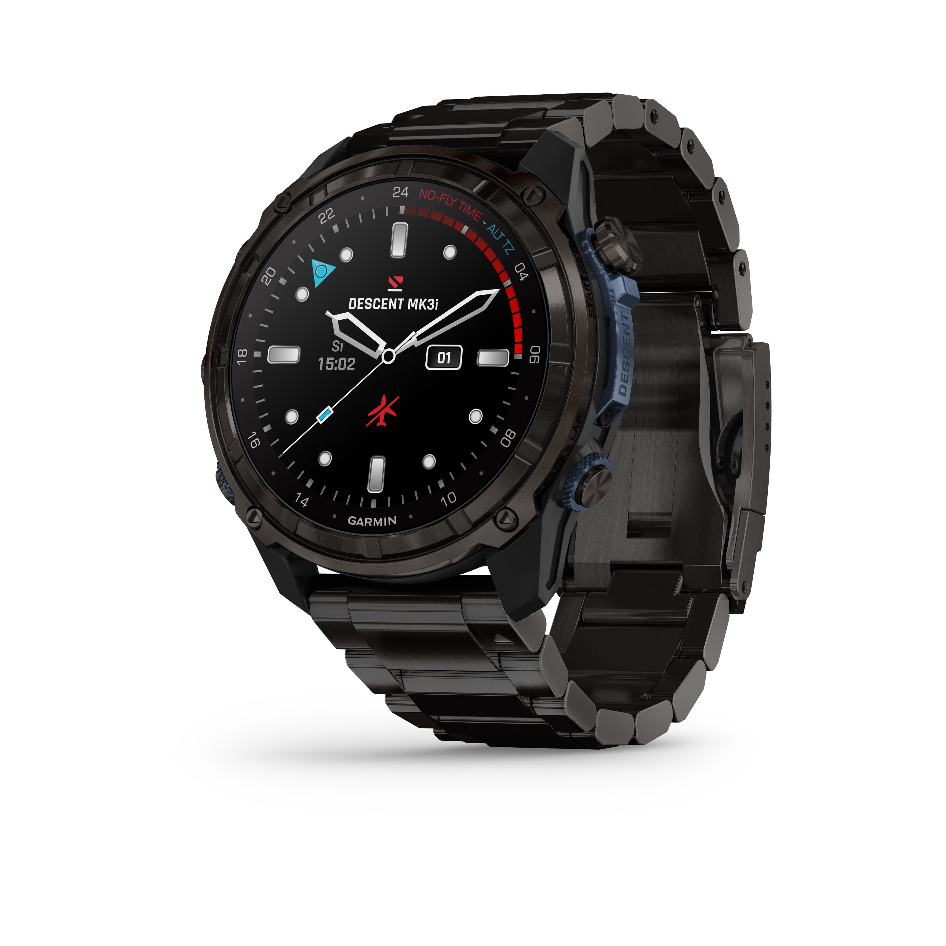 Descent Mk3i – 51 Mm, Carbon Gray DLC Titanium With DLC Titanium Band