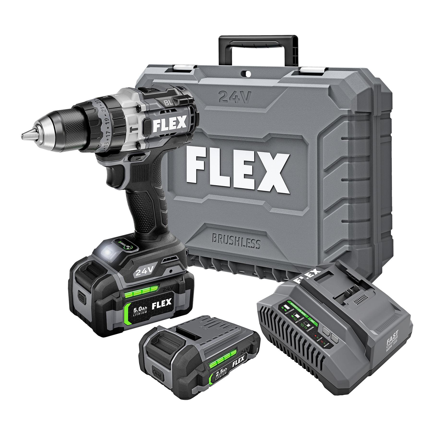 Flex 24v Cordless Hammer Drill Kit W/Turbo