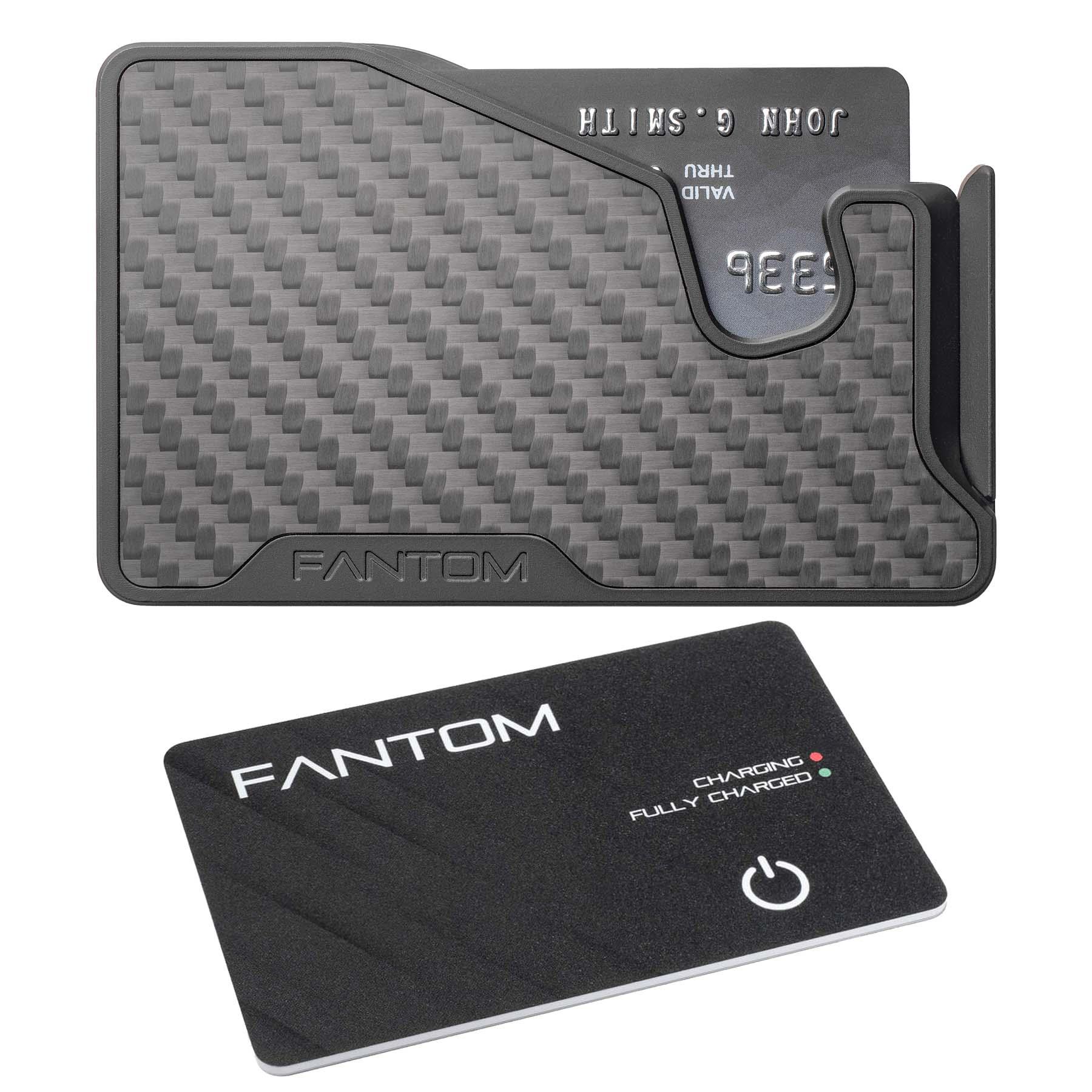 Fantom X Wallet, Slim, Carbon Fiber With Always On Tracker Card