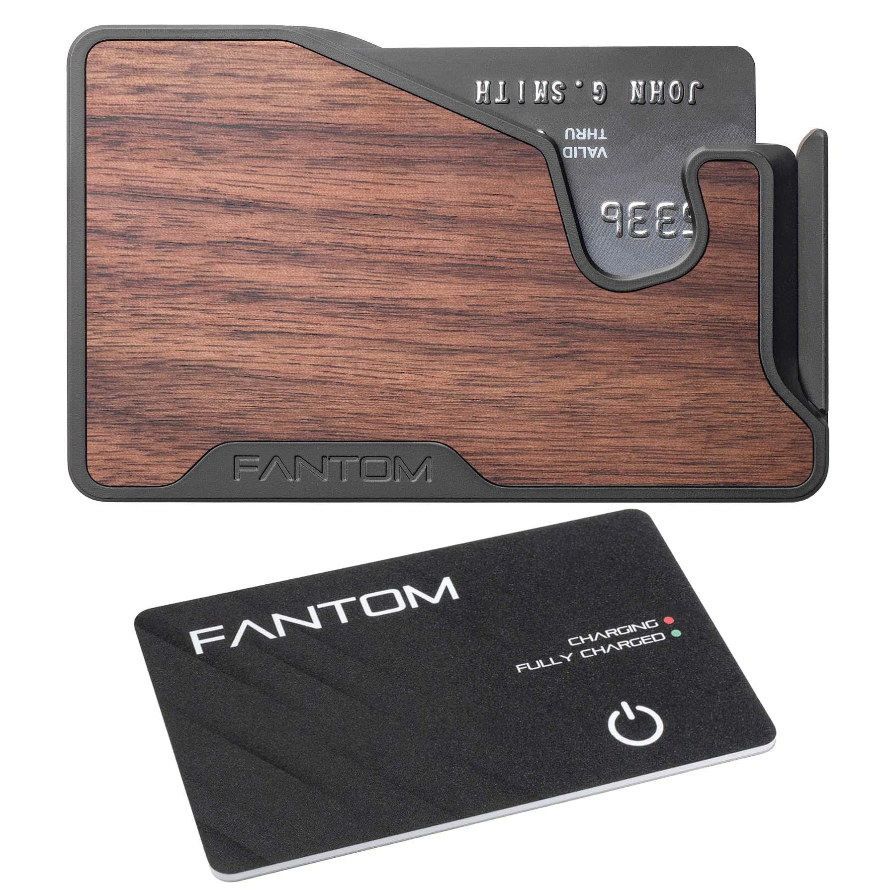 Fantom X Wallet, Slim, Walnut With Always On Tracker Card