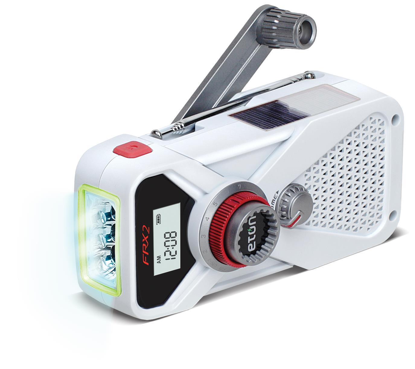Solar & HandCrank Powered, Smart Phone Charging, Weather Radio & Flashlight