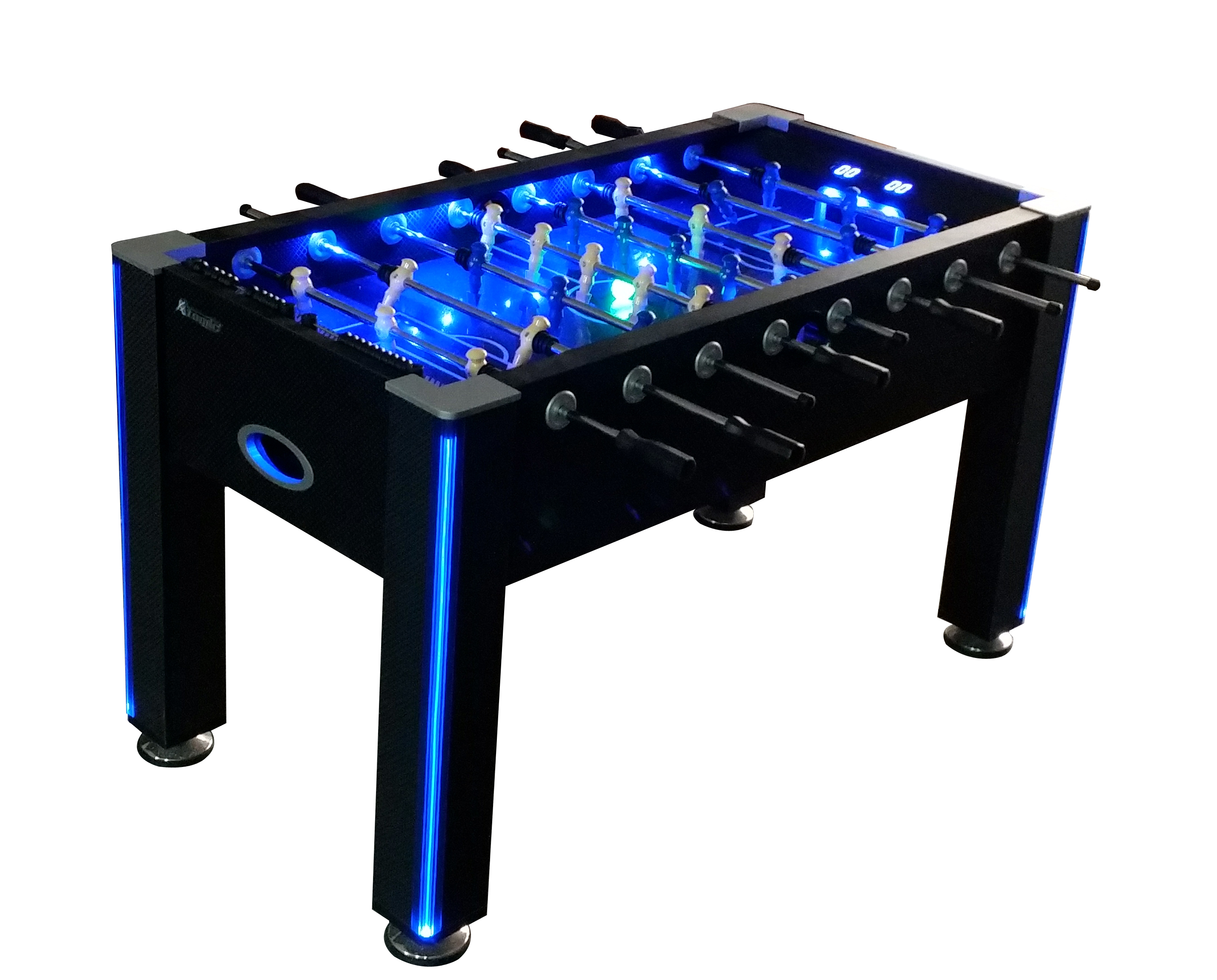 Atomic - 58-Inch Azure LED Light Up Foosball Table