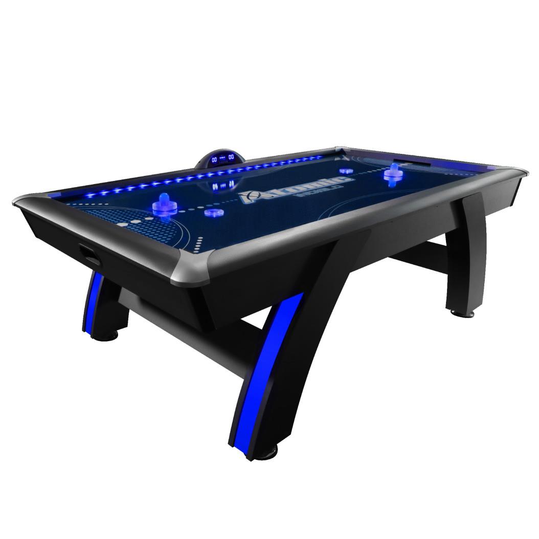 Atomic - 7.5-Foot Indiglo LED Light Up Arcade Air-Powered Hockey Table