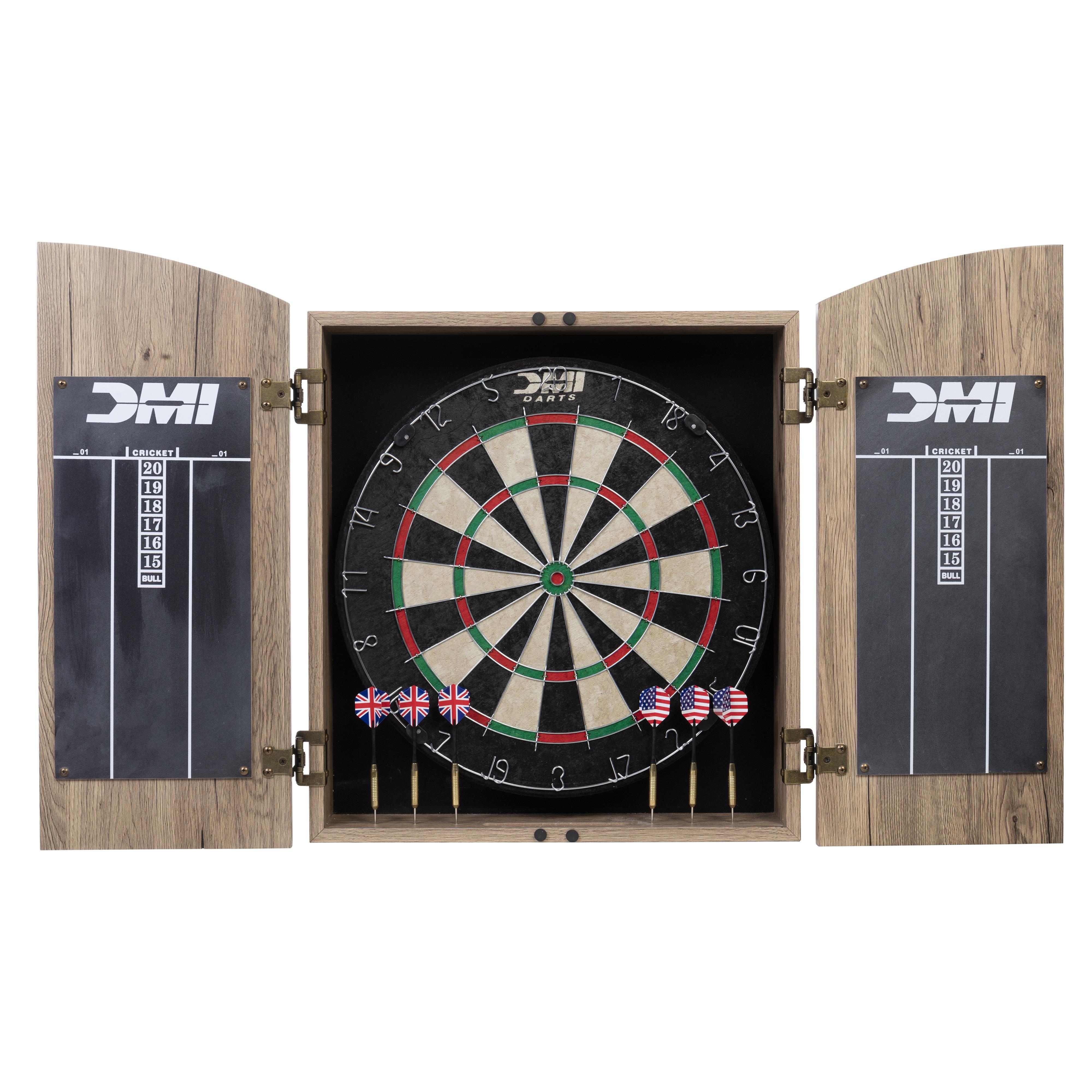DMI Sports - Bristle Dartboard Cabinet Set