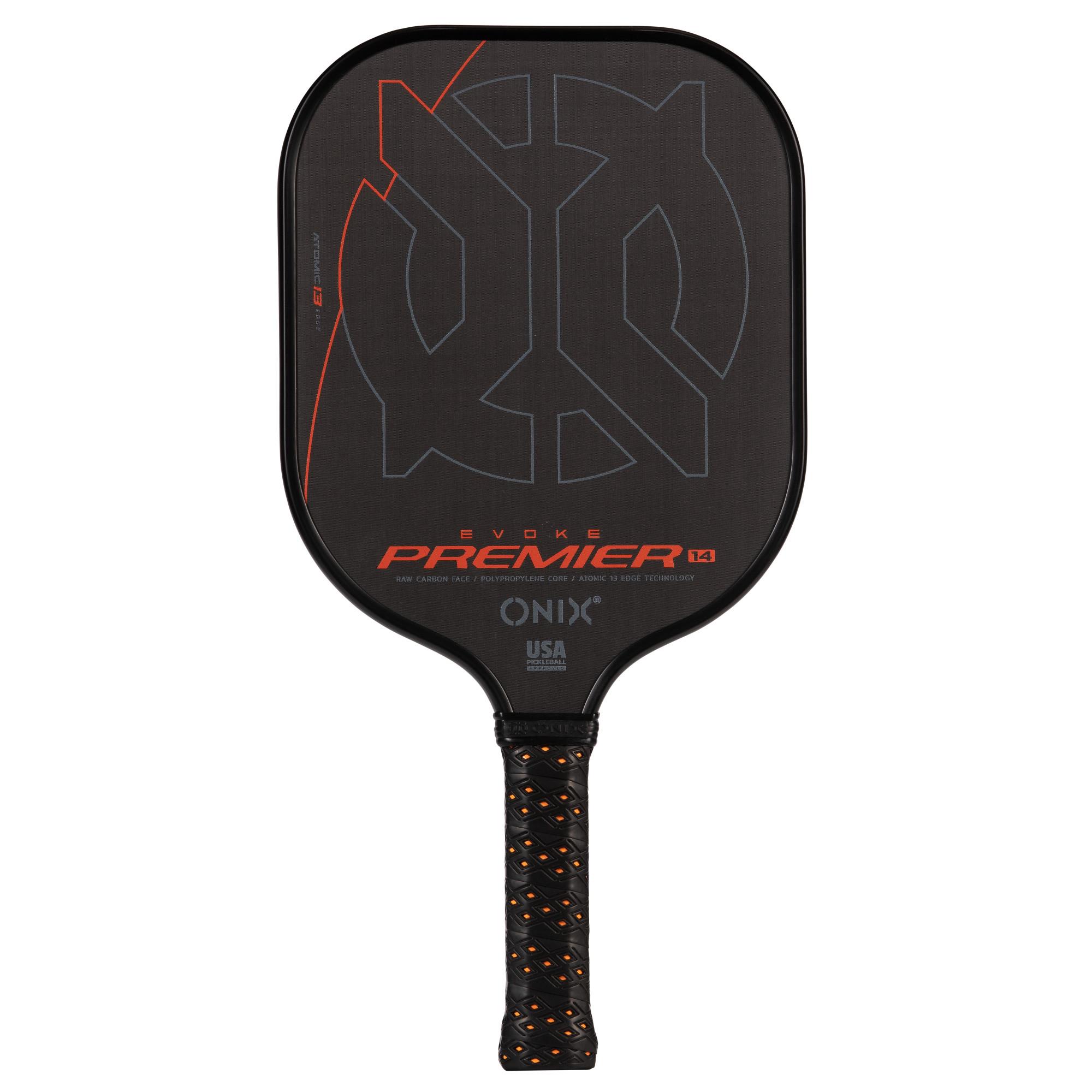 ONIX - Evoke Premier Raw Carbon 14 Pickleball Paddle - Black