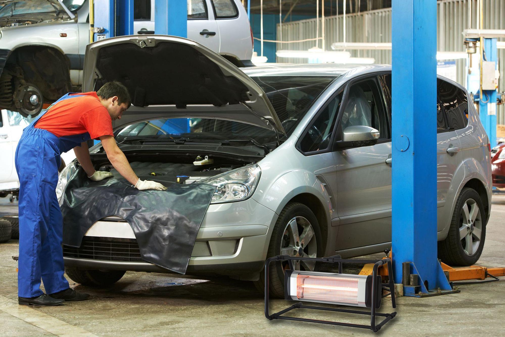 Portable Infrared Electric Indoor/Outdoor Heater, Black