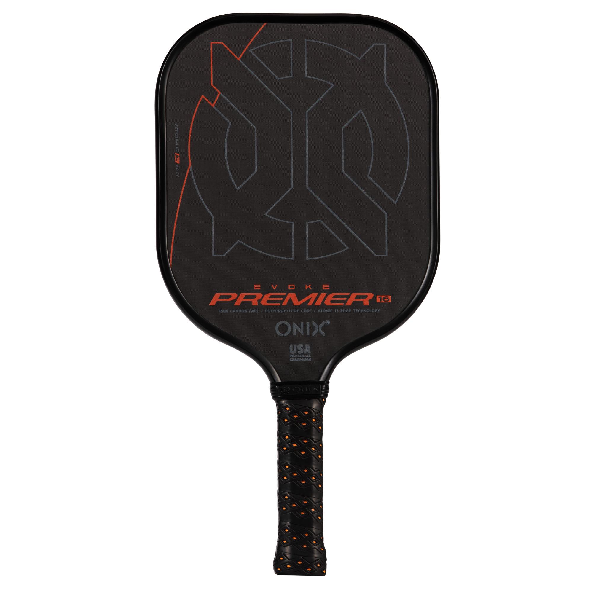 ONIX - Evoke Premier Raw Carbon 16 Pickleball Paddle - Black