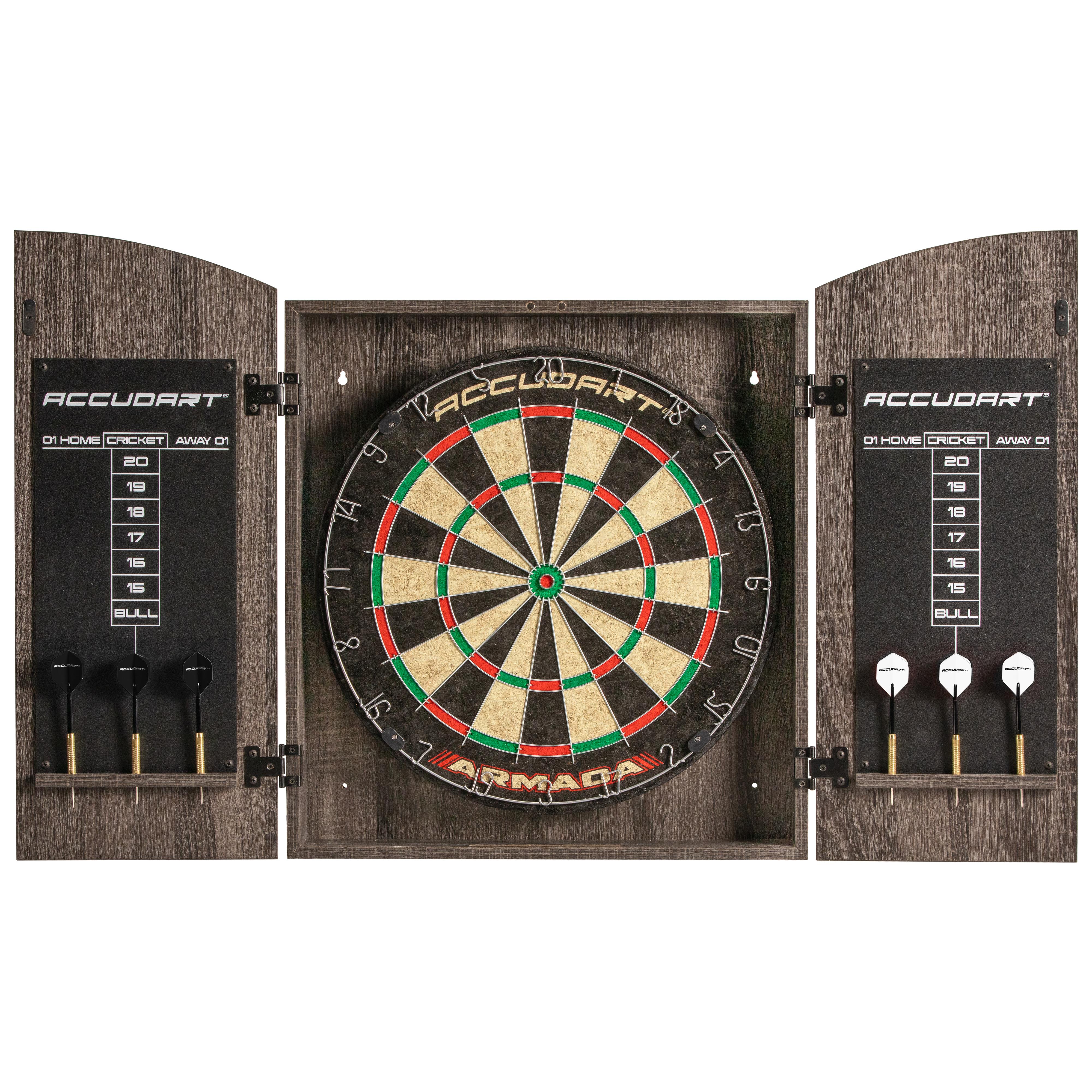 Accudart - Armada Bristle Dartboard Cabinet Set