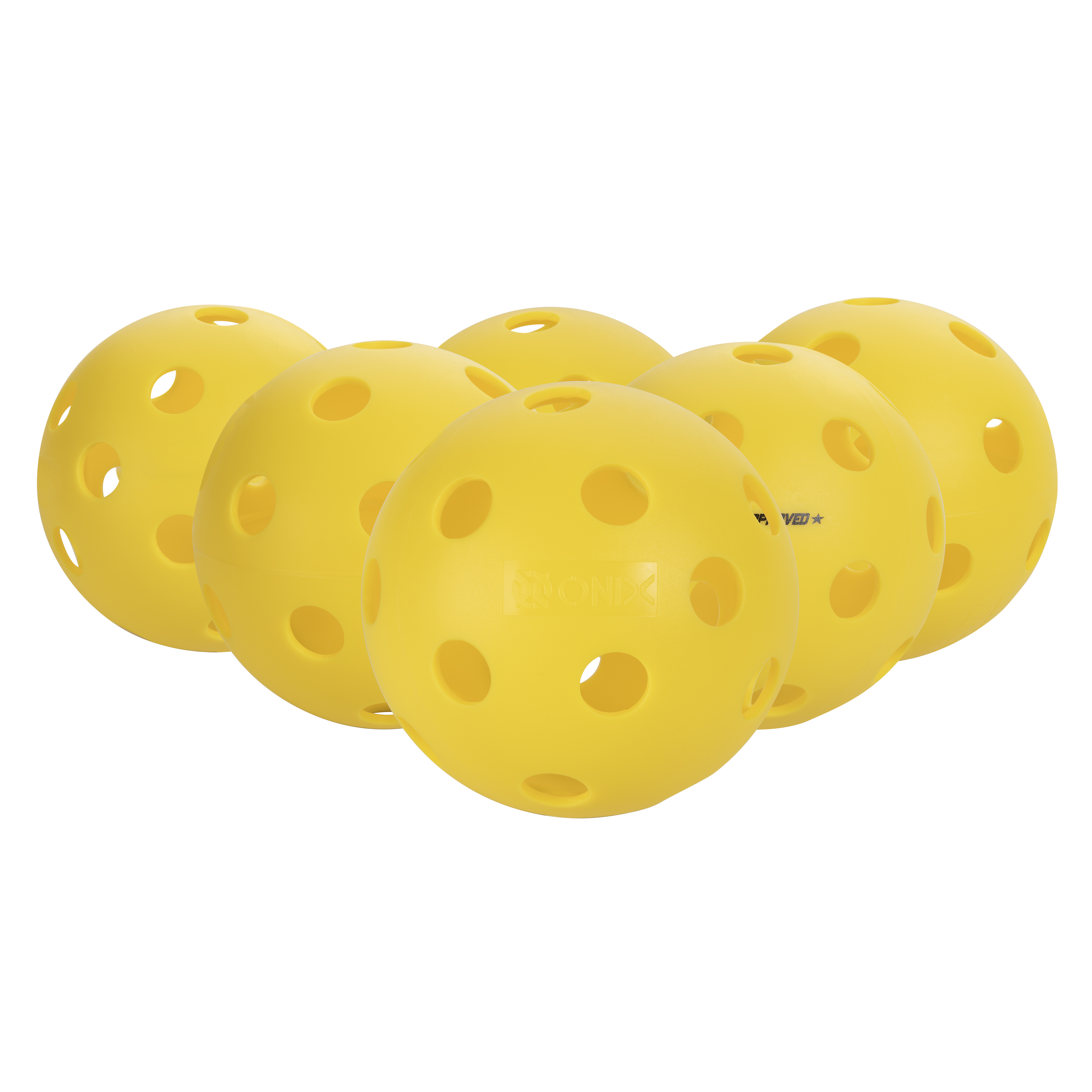 ONIX - Fuse Pickleball Balls 6-Pack - Yellow