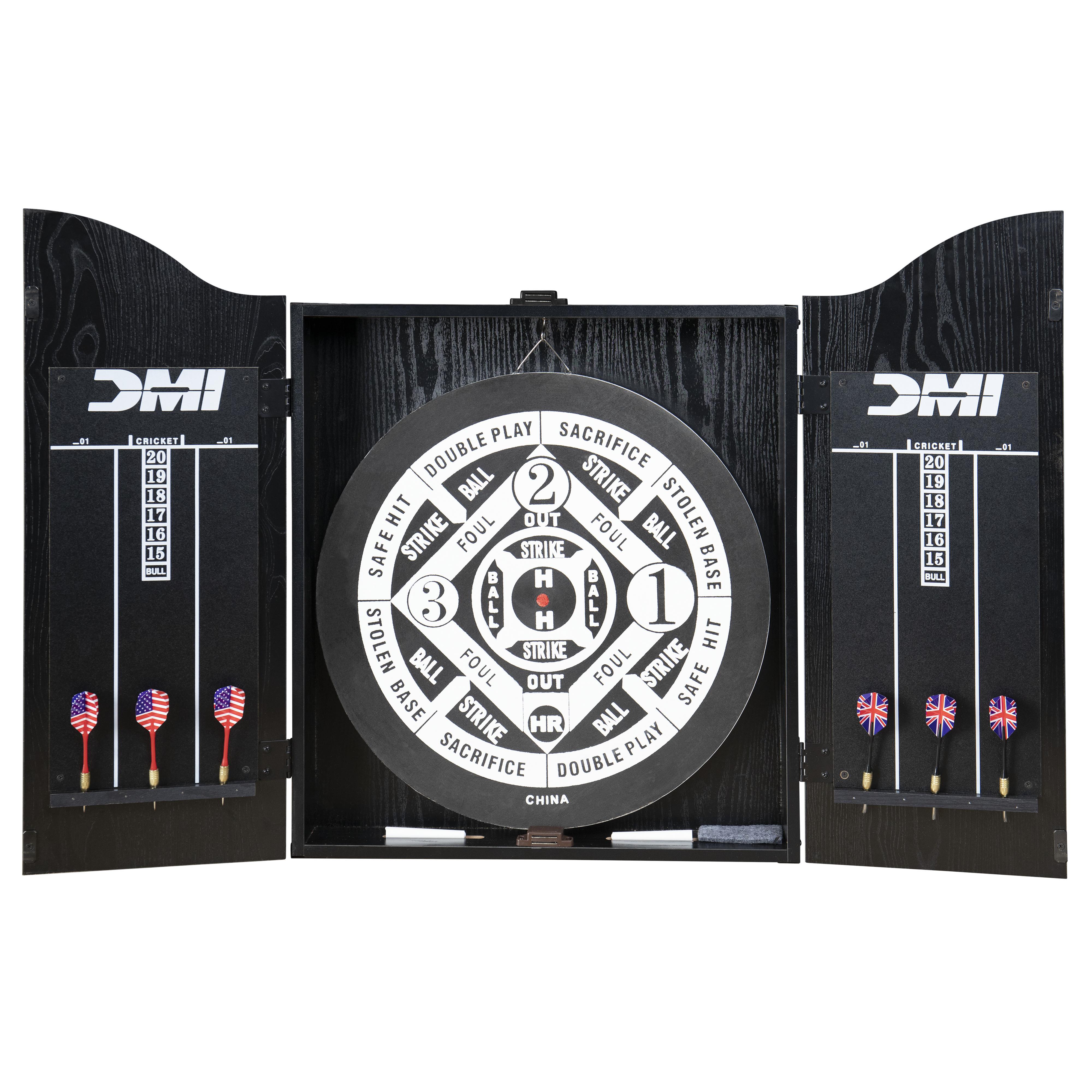 DMI Sports - Black Recreational Dartboard Cabinet