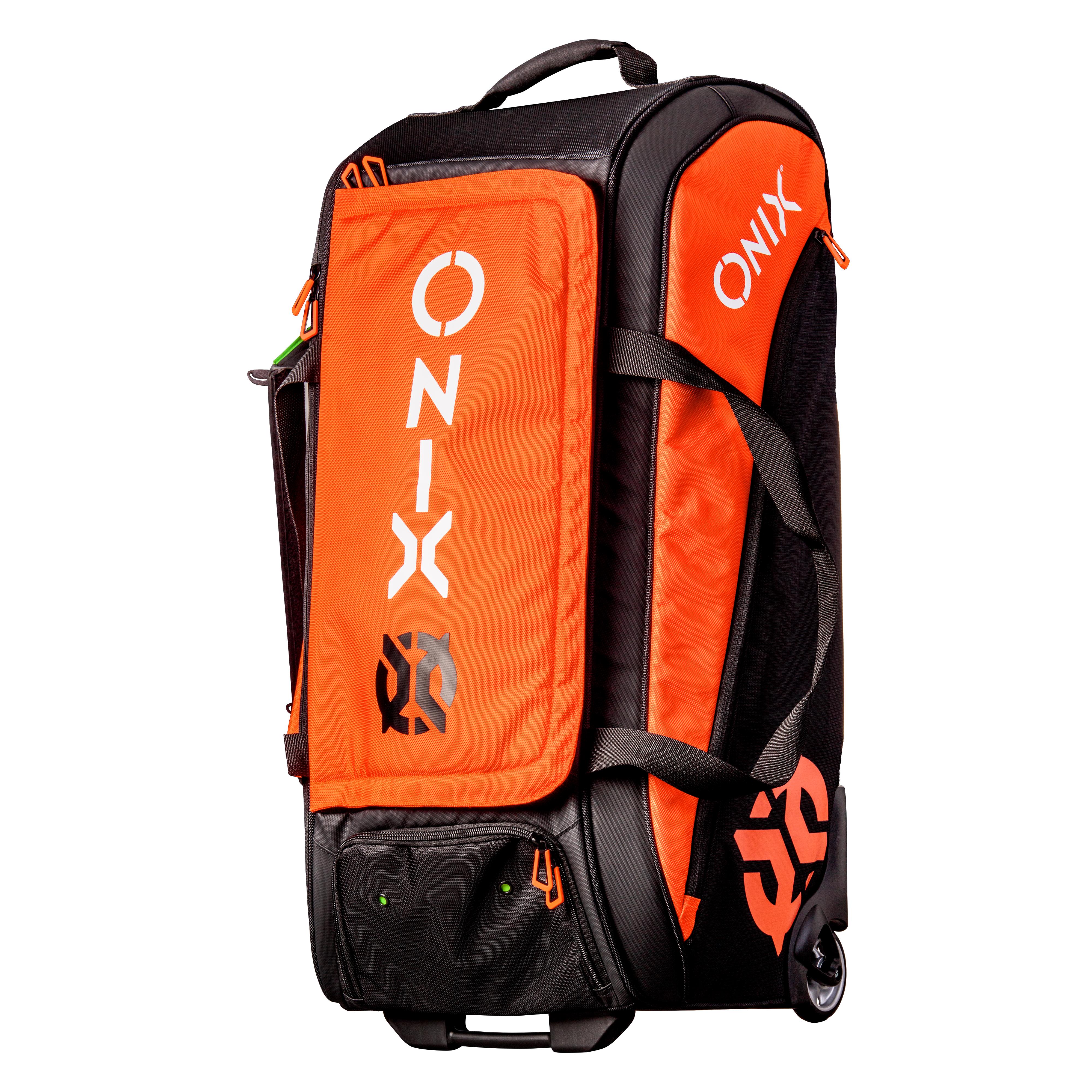 ONIX - Pro Team Wheeled Duffel Bag - Orange & Black