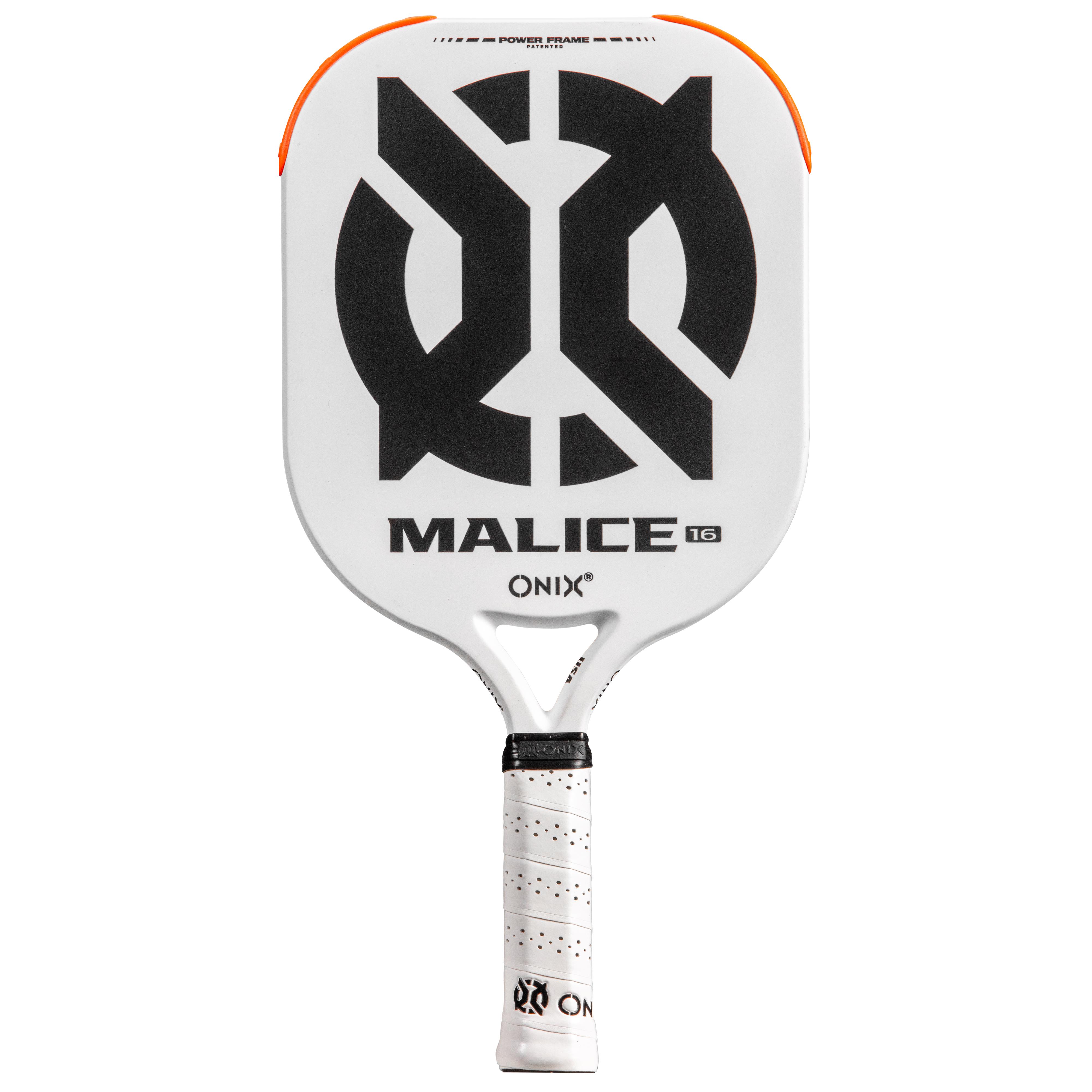 ONIX - Malice 16 Open Throat Composite Pickleball Paddle - White