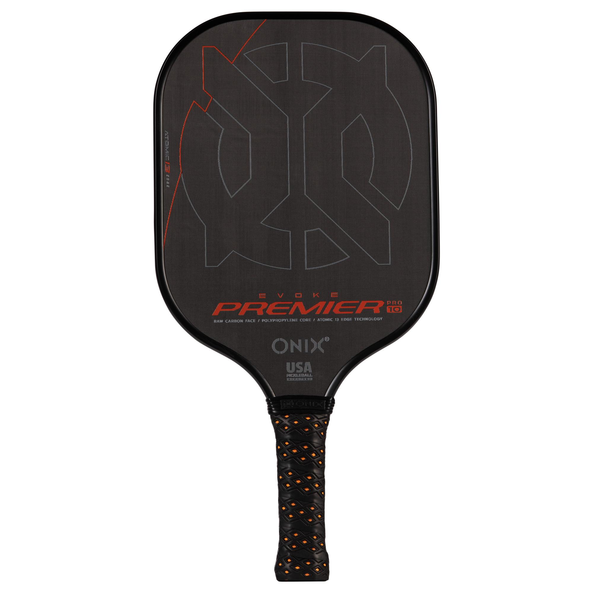 ONIX - Evoke Premier Pro Raw Carbon 10 Pickleball Paddle - Black