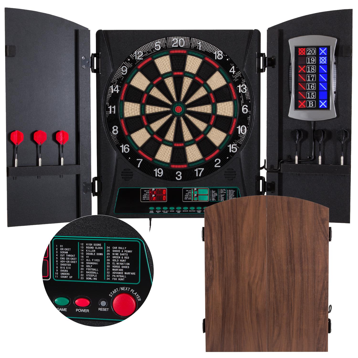 Arachnid - Cricket Maxx 1.0 Electronic Dartboard Cabinet Set