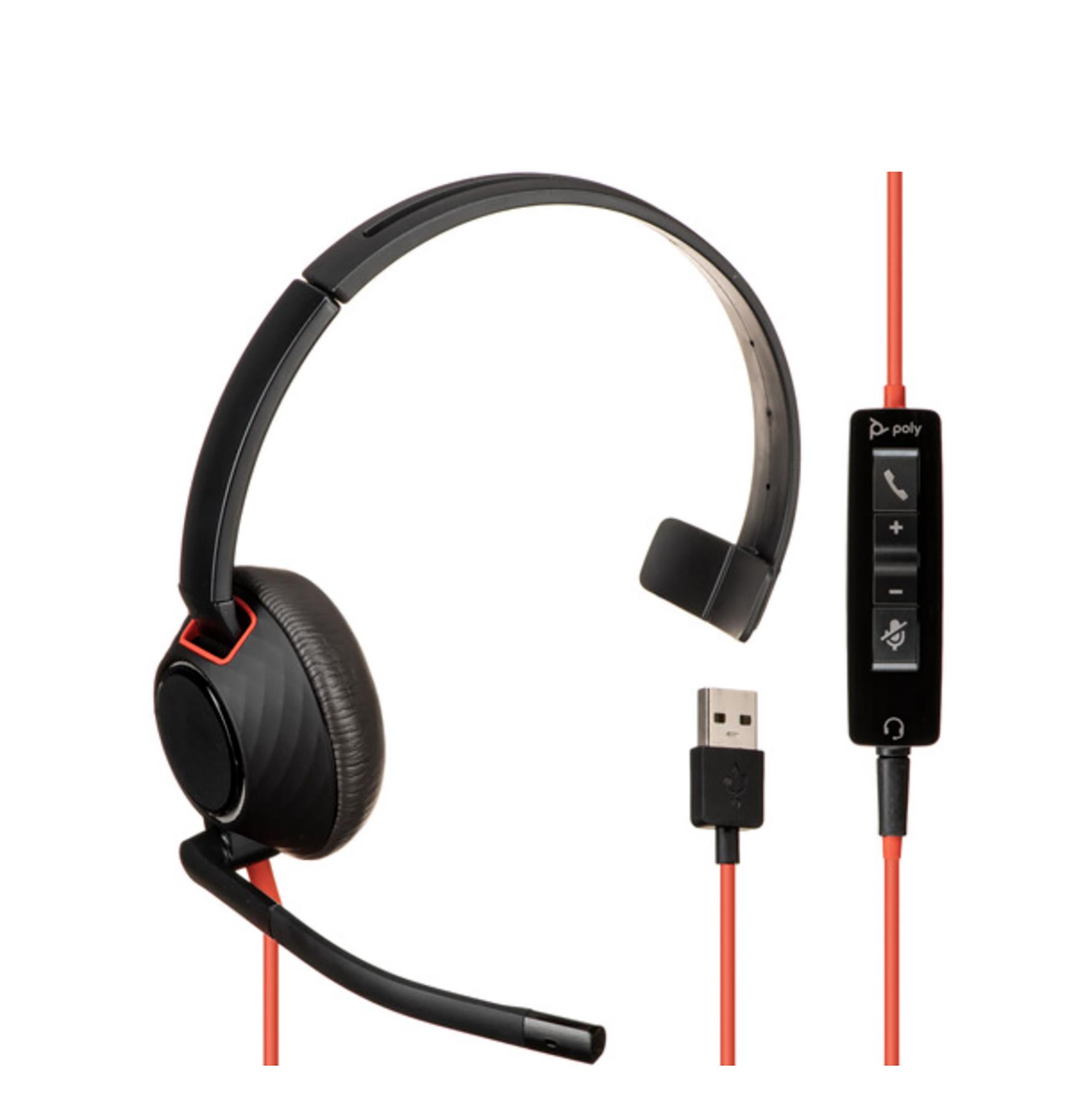 Poly Blackwire 5210 Monaural USB-C Headset