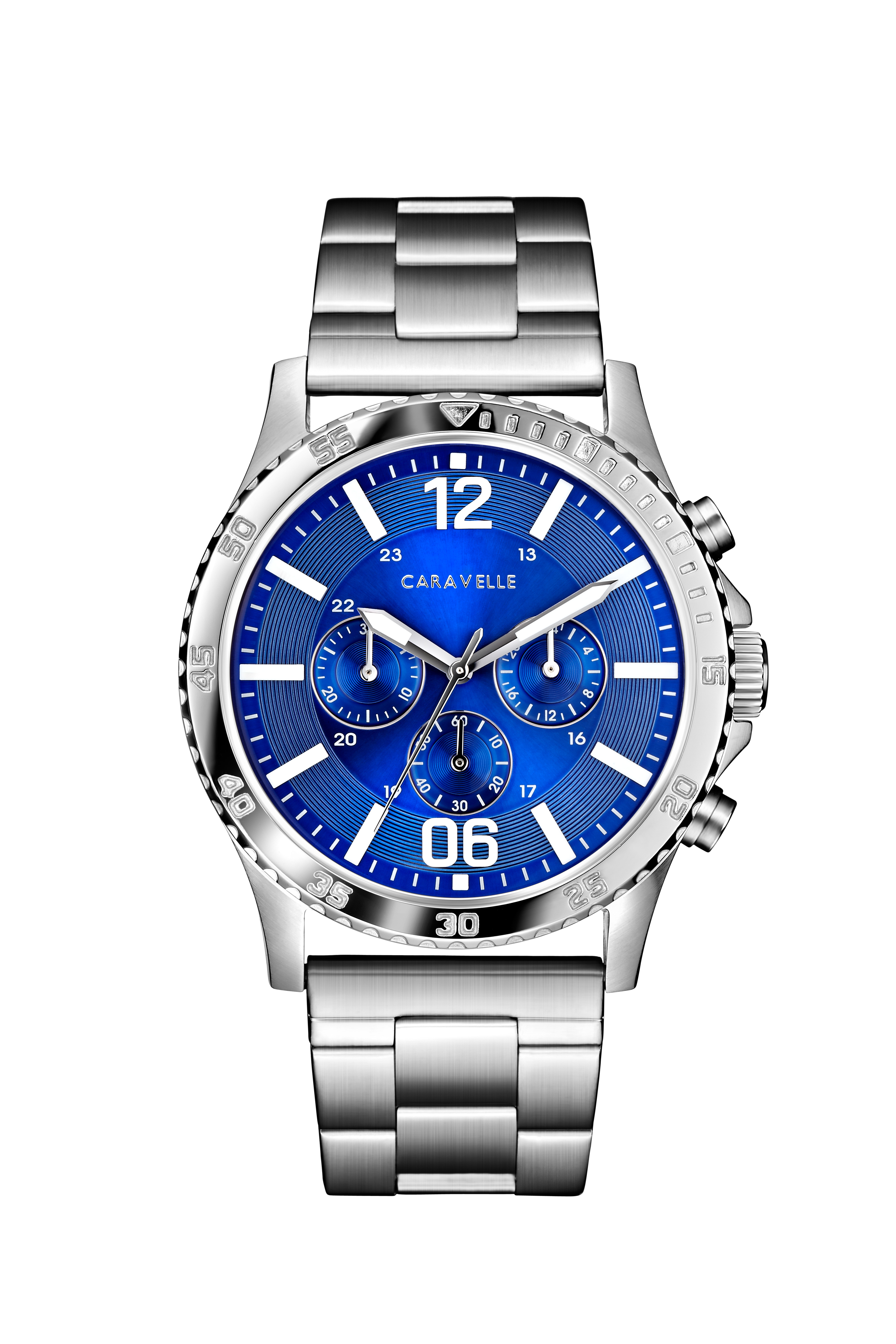 Men's Chronograph, Blue Dial Sport Bracelet Watch